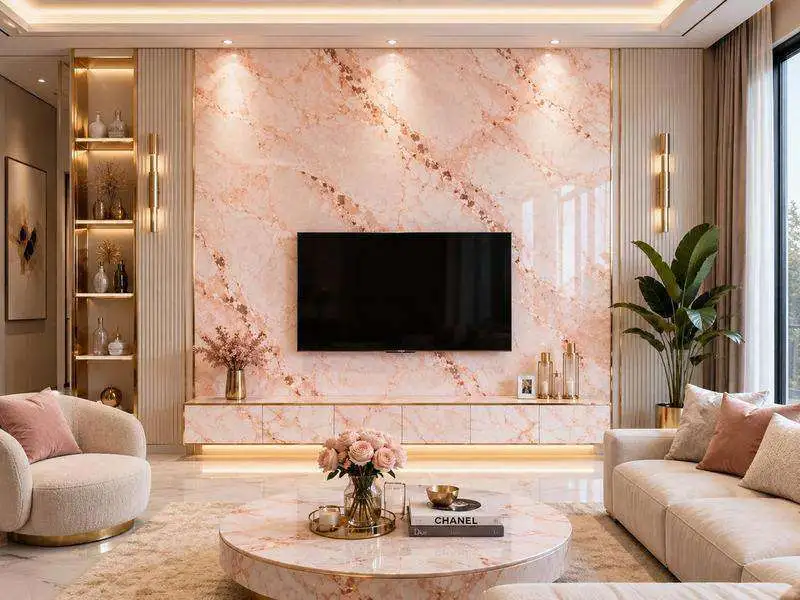 Rose Gold Marble (Imported) thumbnail - Angle 4
