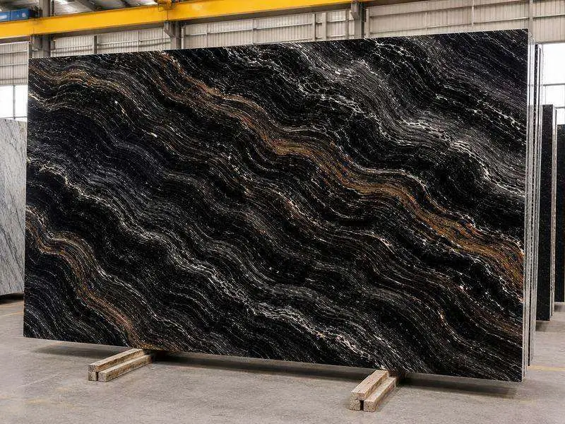 Black Beauty Marble (Imported) thumbnail - Angle 3