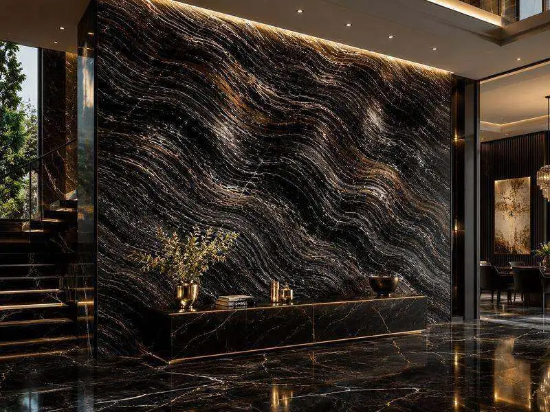 Black Beauty Marble (Imported) thumbnail - Angle 4