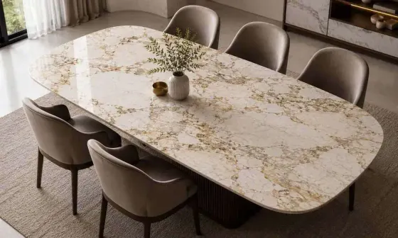 Calacatta Gold Dining Top
