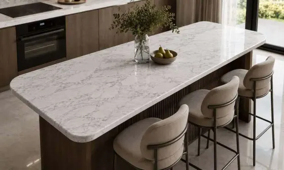 Bianco Carrara Breakfast Bar Top
