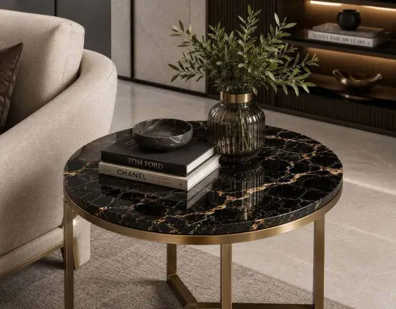 Portoro Gold Accent Table Top